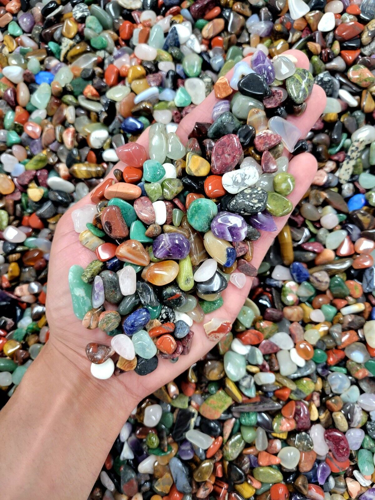 Small Tumbled Crystals Mix Premium Quality Natural Stones Gemstones Bulk