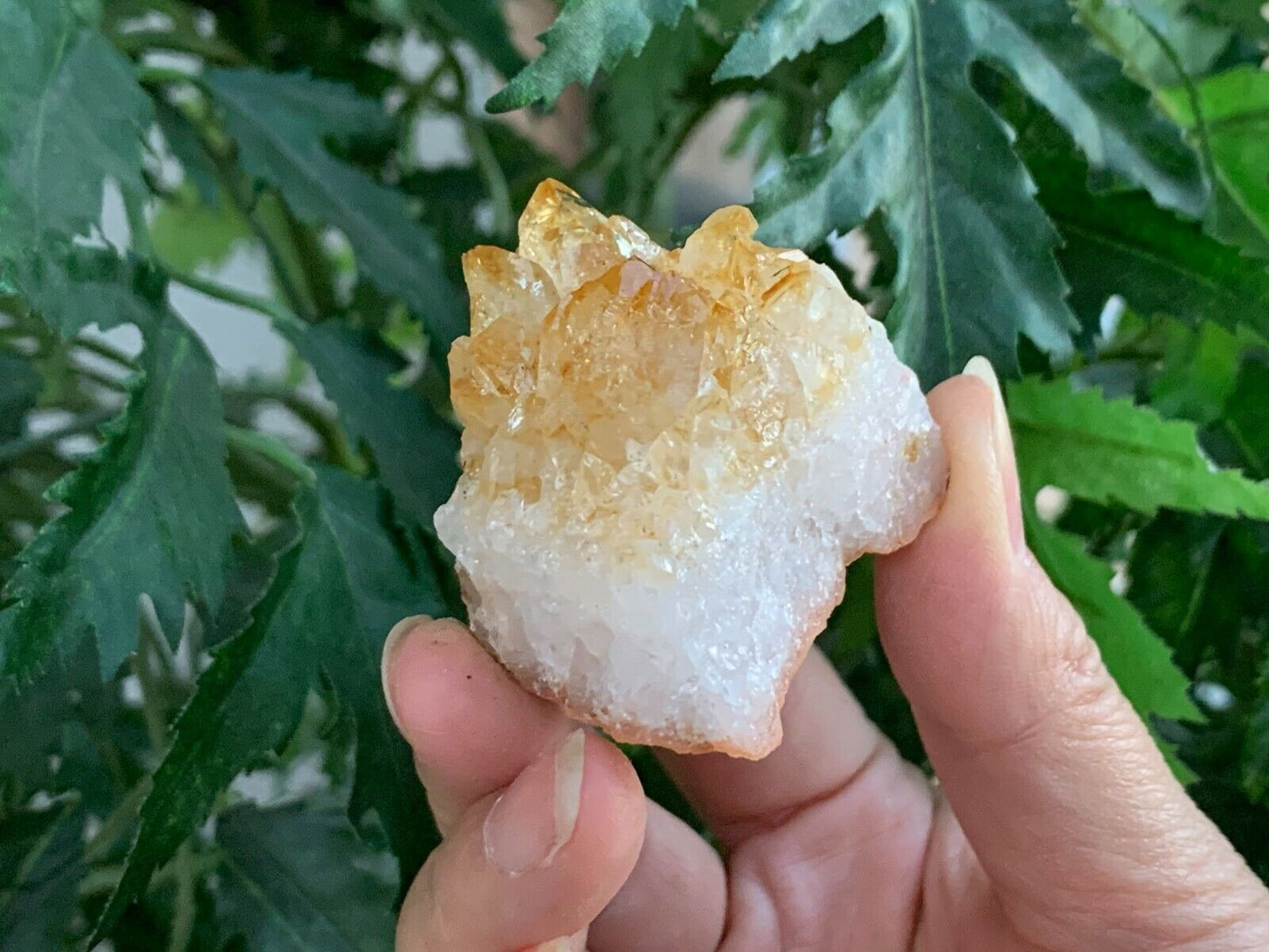 3 Piece Healing Crystal: Citrine, Amethyst &Clear Quartz Crystal Clusters Geodes