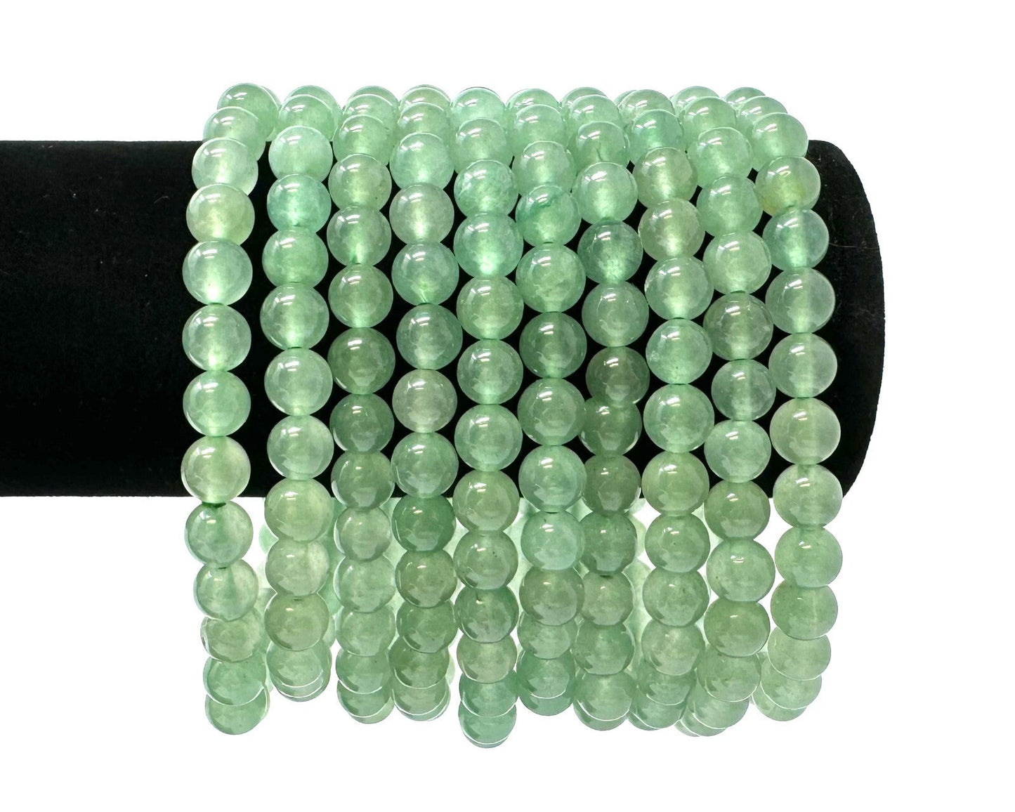 6 mm Bead Gemstone Bracelets BUY 3 GET 1 FREE - Dainty Stretch Crystal Bracelets