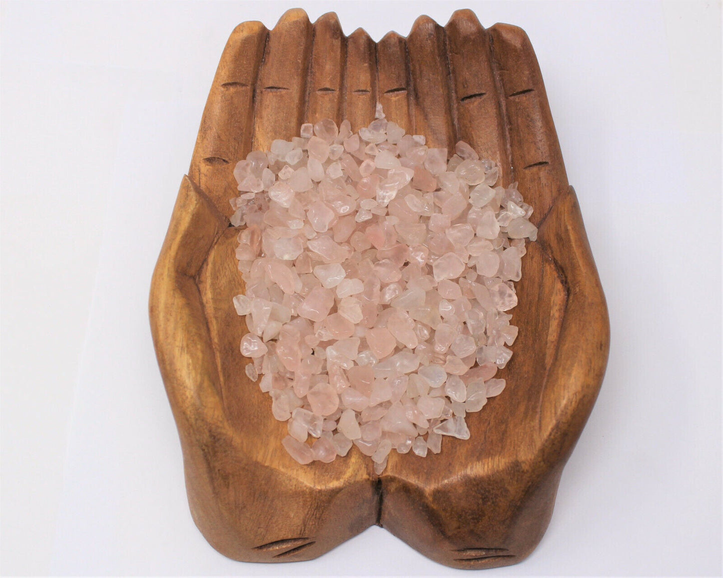 Rose Quartz Semi Tumbled Gemstone Mini Chips 6-8 mm, 'A' Grade Wholesale Lots