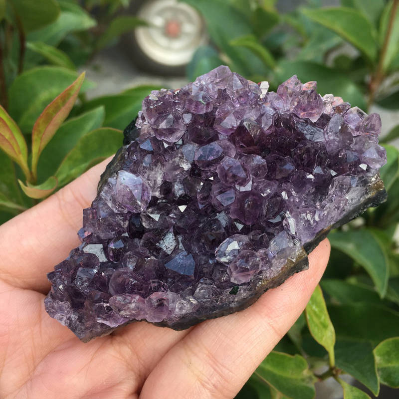 Large Natural Amethyst Cluster Quartz Crystal Druzy Geode Healing Stone Specimen