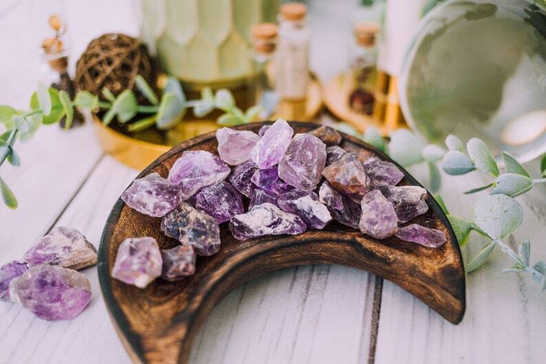 Raw Amethyst Crystal Chunks - Bulk Natural Amethyst Rough Stones from Brazil