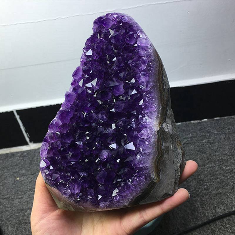 Big Natural Amethyst Crystal Cave Cluster Quartz Druzy Geode Healing Stone US