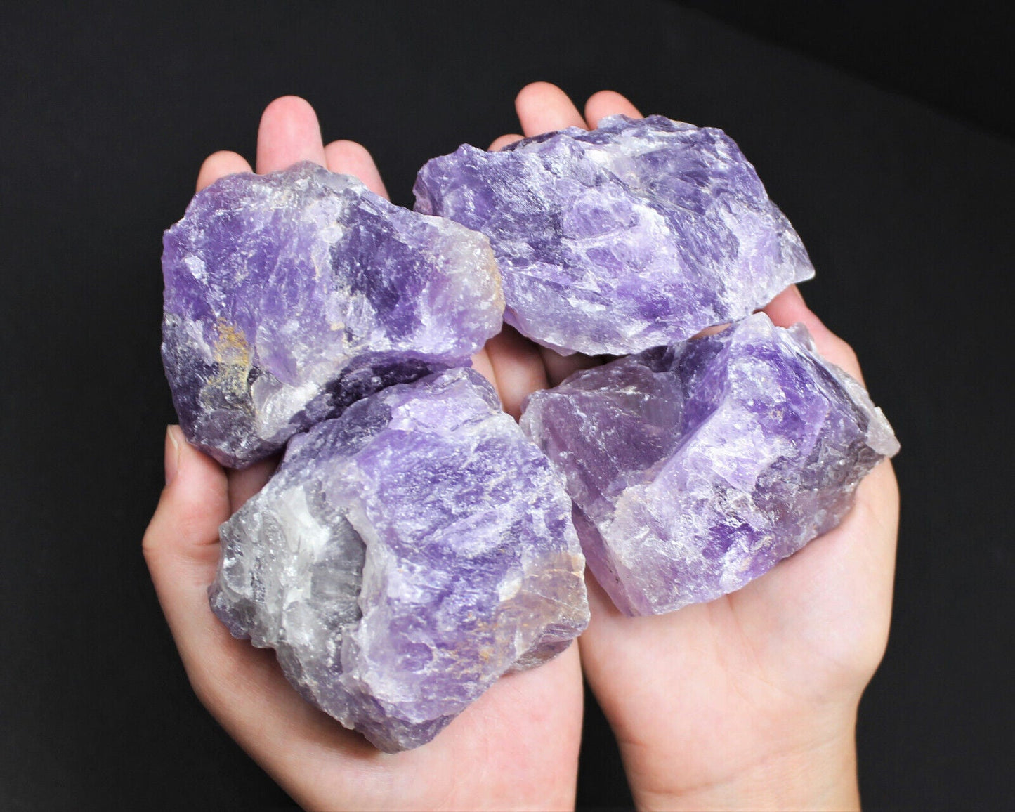 JUMBO Rough Natural Amethyst Chunks, Huge Raw Purple Amethyst Crystals (Brazil)