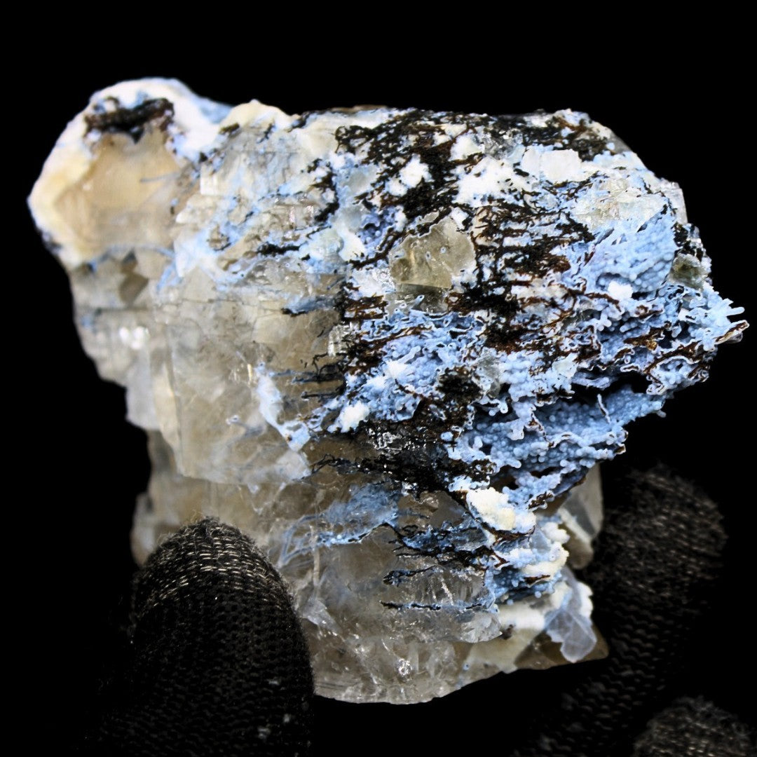 Calcite Rainbow Inclusion on Mordenite 160g Rare Indian Mineral Specimen