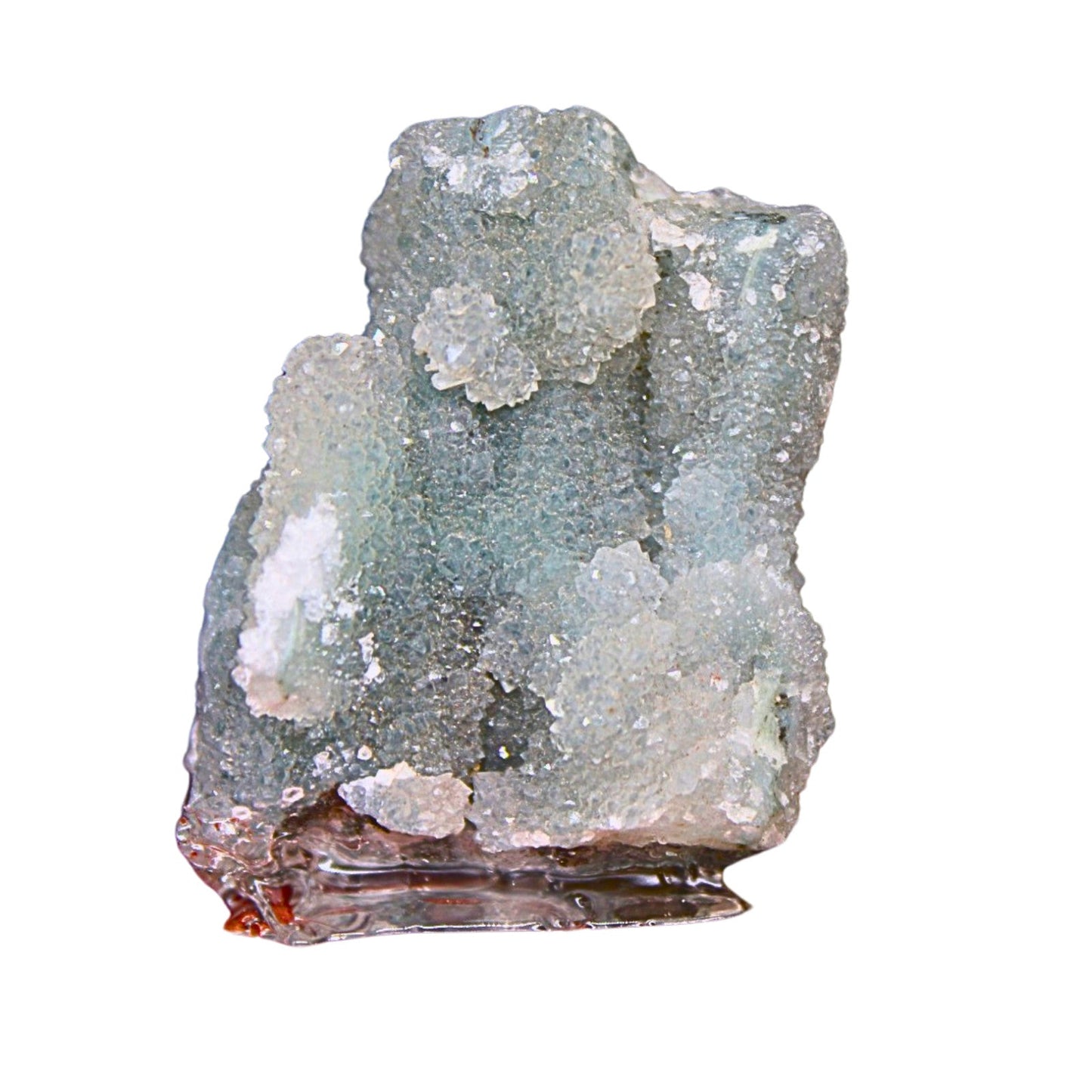 Apophyllite & Chalcedony Healing Crystal Energy Stone Cluster 28g India