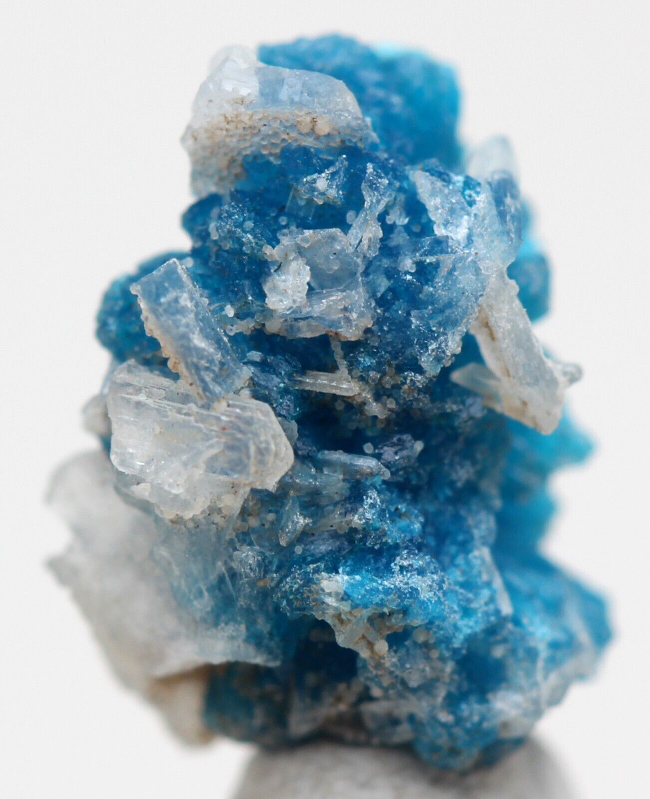 RARE CAVANSITE Crystal Cluster Mineral Specimen Poona INDIA