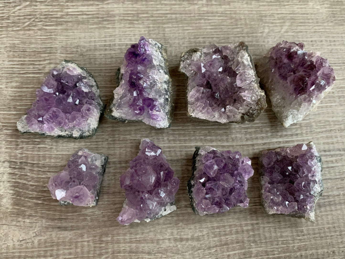 Raw Amethyst Cluster Druzy Collection Box: 6 - 8 oz Box Lot, Natural Amethyst