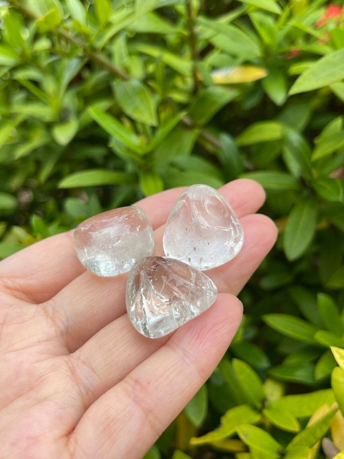Grade A++ Clear Quartz Tumbled Stones, 0.75"-1.25" Quartz Crystal, Pick How Many