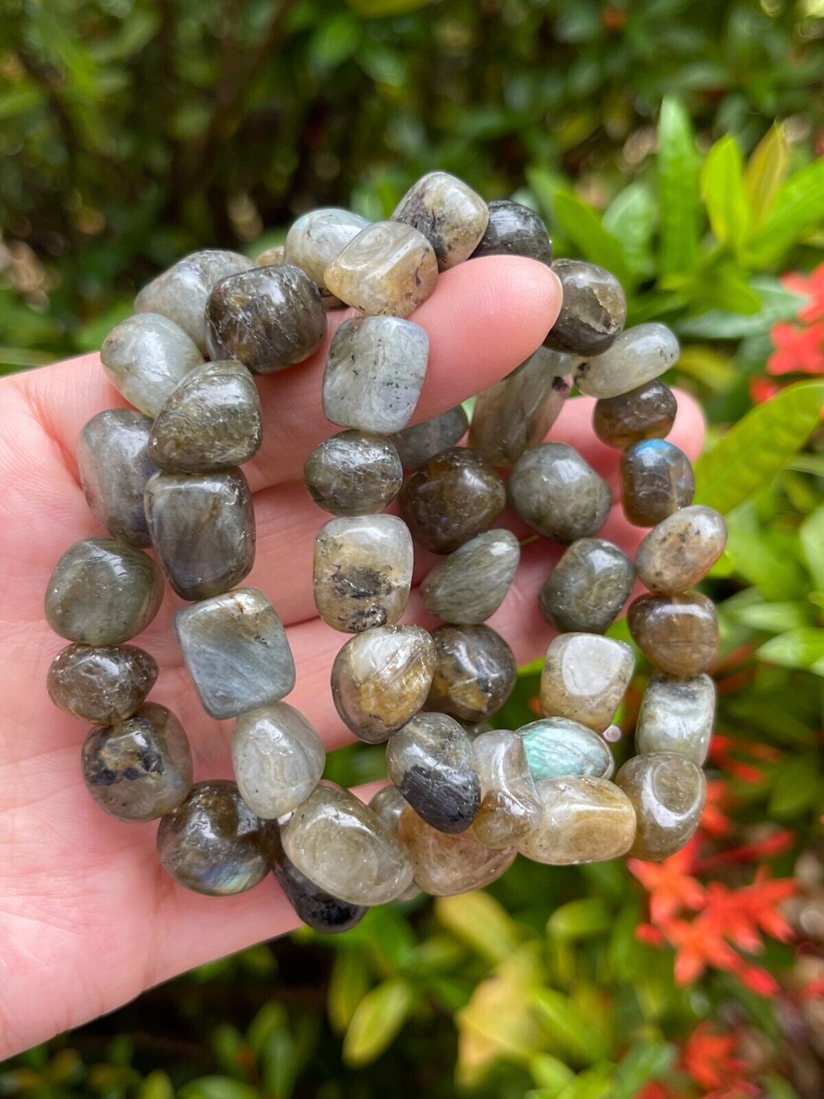 Wholesale Grade A++ Gemstone Nugget Bracelet, Choose from 18 Gemstone Types