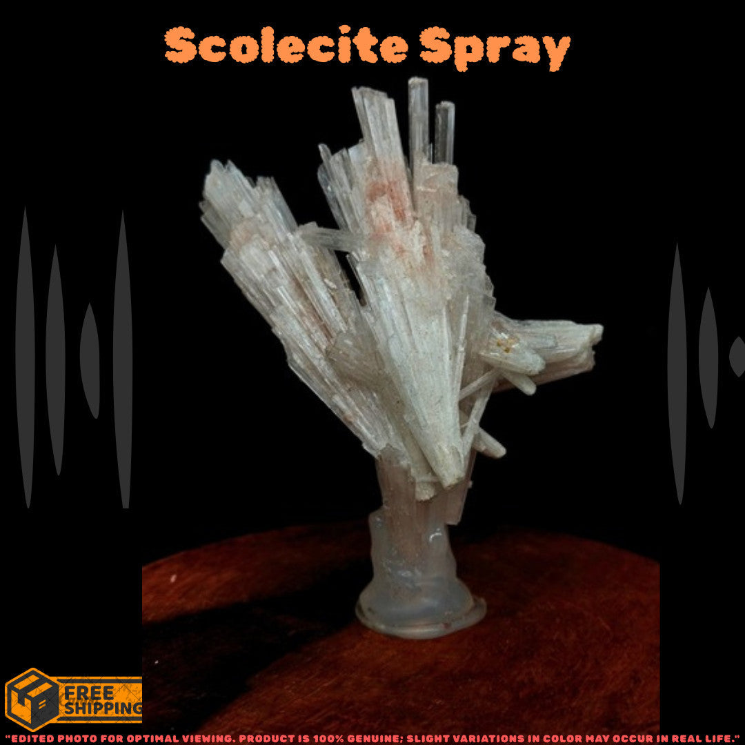 Scolecite Healing Crystal 48g Peace Sleep Meditation Stone from India