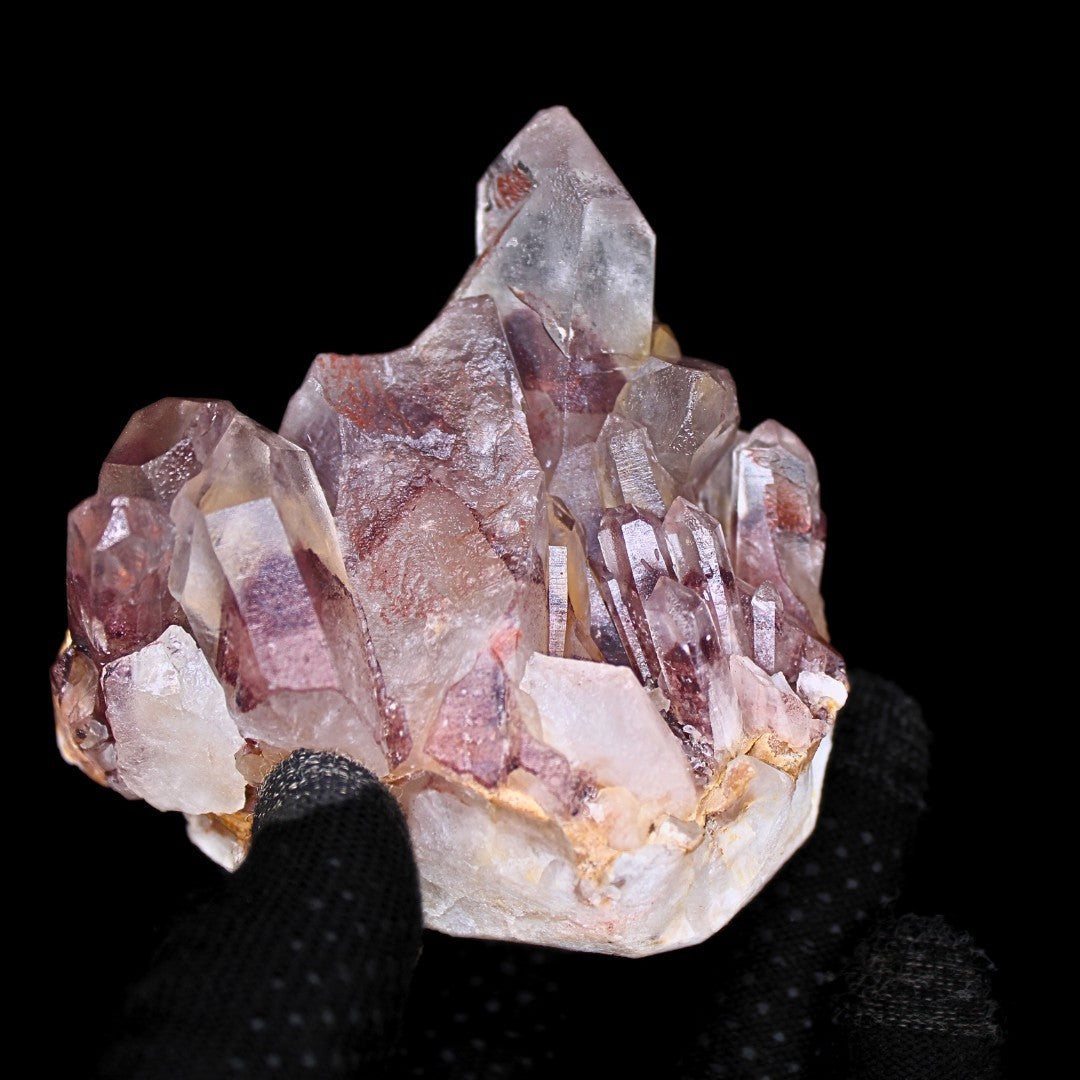 Phantom Clear Quartz Cluster 355g Raw Healing Crystal Specimen India