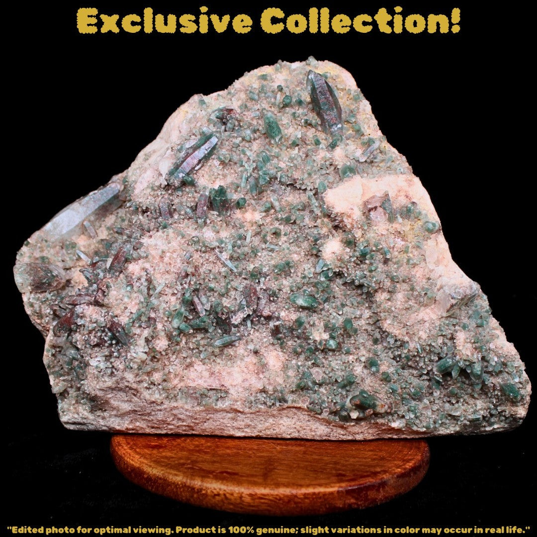 Green Chlorite Quartz Phantom 2.1kg Rare Collector Crystal Specimen India