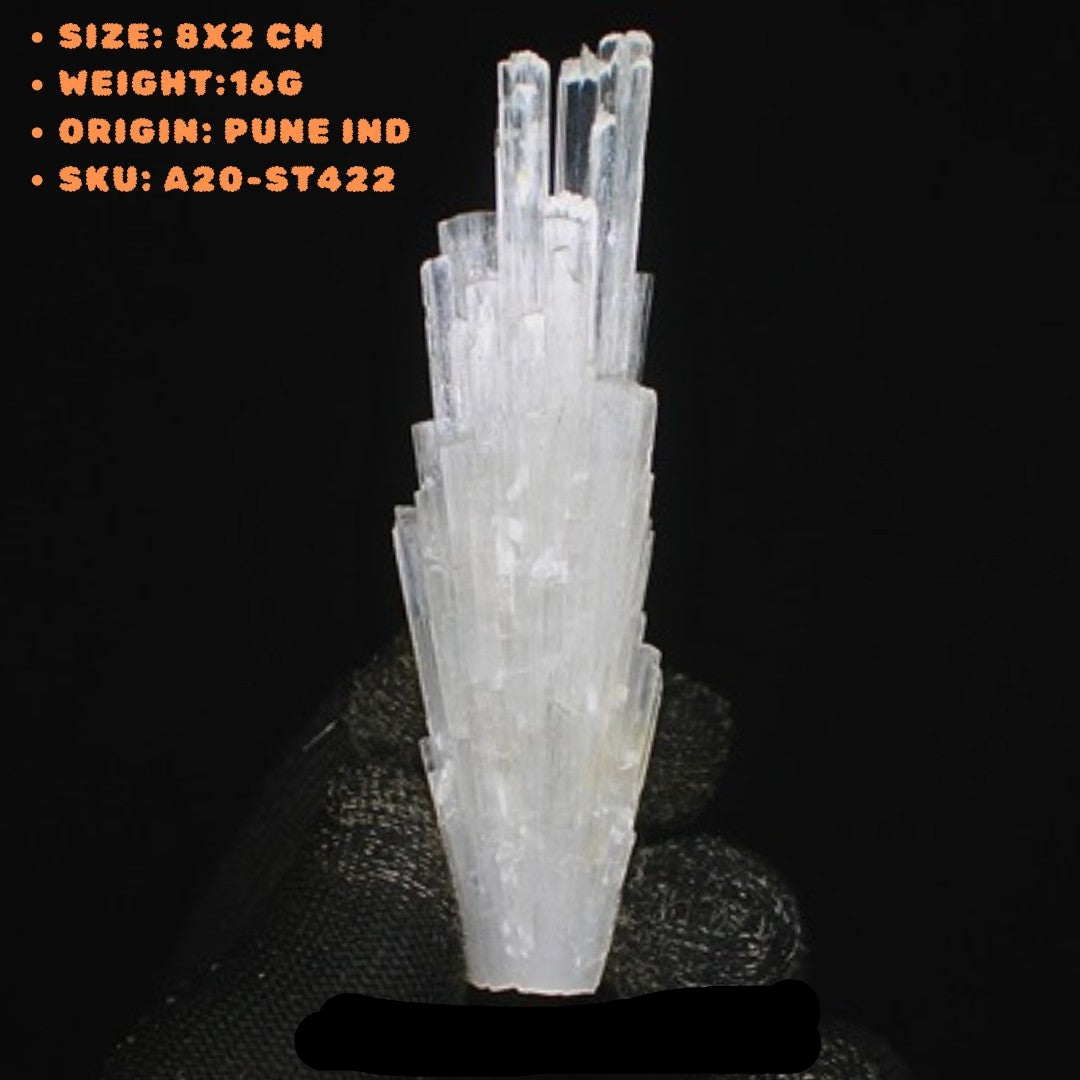 Scolecite Healing Crystal 16g Natural Raw Cluster Stone Mineral for Meditation