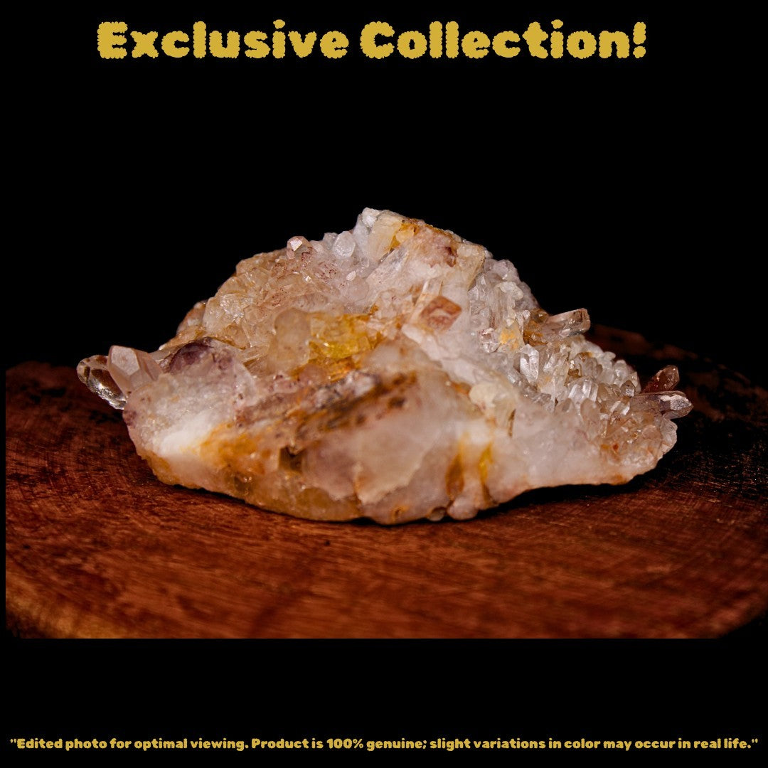 Phantom Quartz Crystal 104g 8x4 cm Natural Raw Cluster Specimen from India