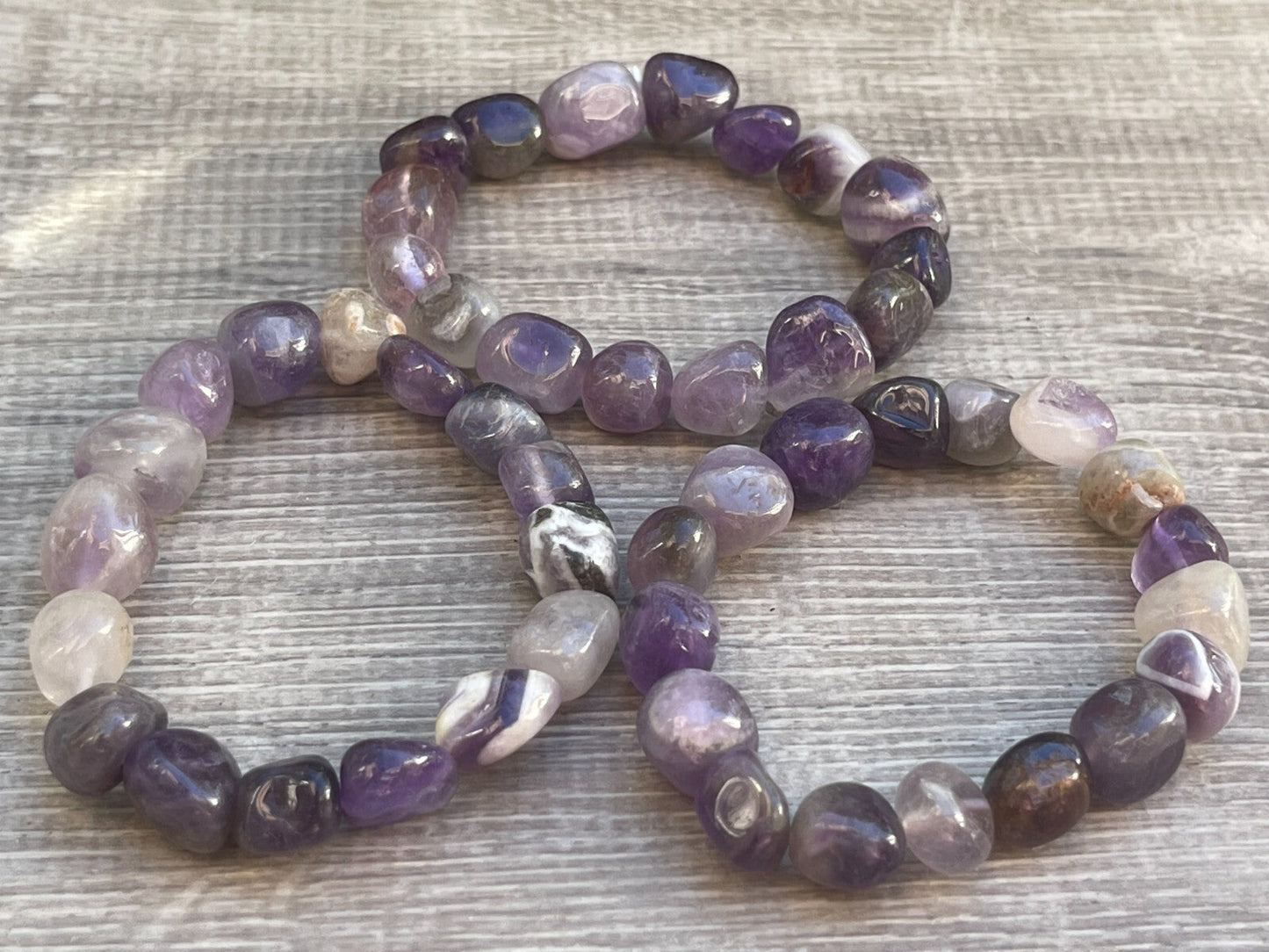 Wholesale Grade A++ Gemstone Nugget Bracelet, Choose from 18 Gemstone Types