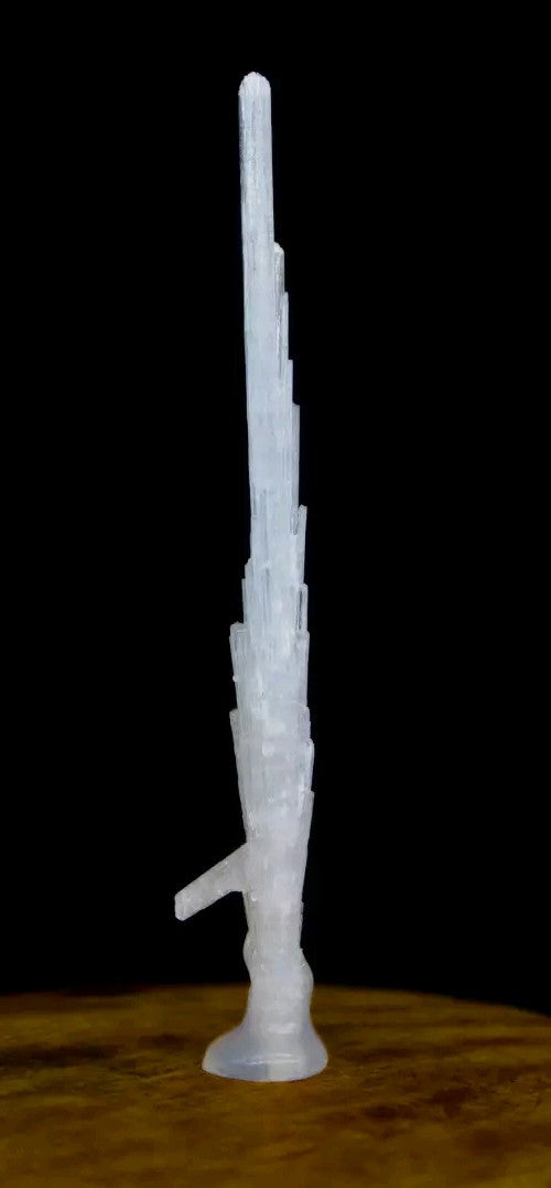 Natural Glassy Scolecite Tower 🗼 Spray Mineral Specimen from India 15g