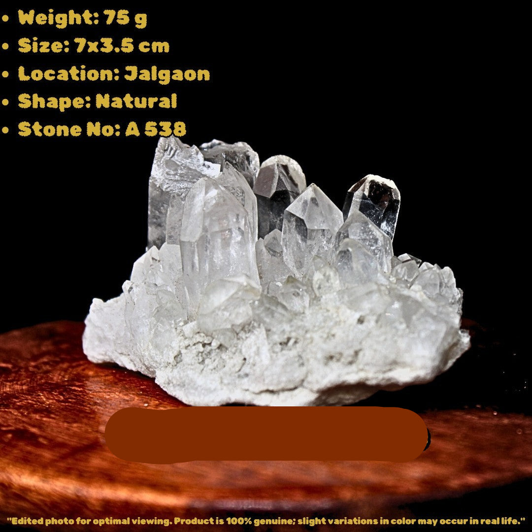 Rare Himalayan Clear Quartz 75g Collector Mineral Specimen Raw Crystal