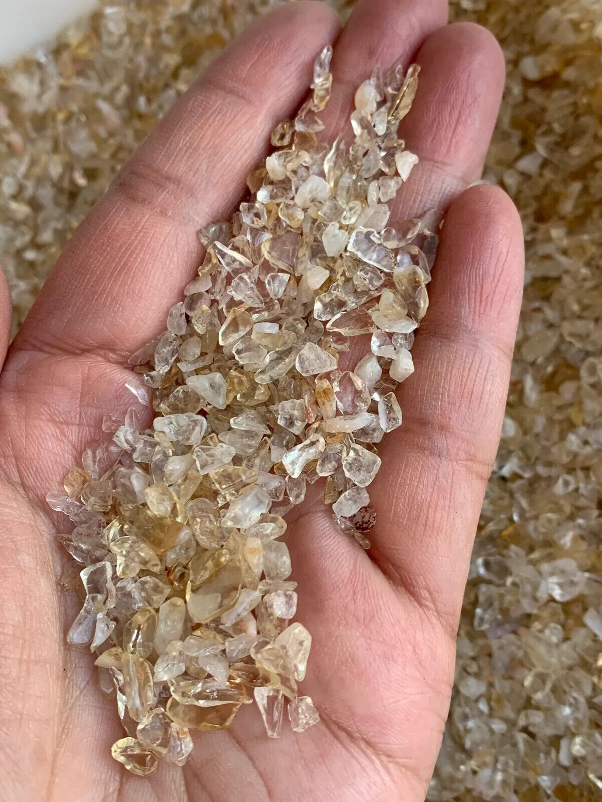 Grade A++ Semi Tumbled Gemstone Mini Chips 3 - 18 mm, Choose From 4 oz to 3 lbs