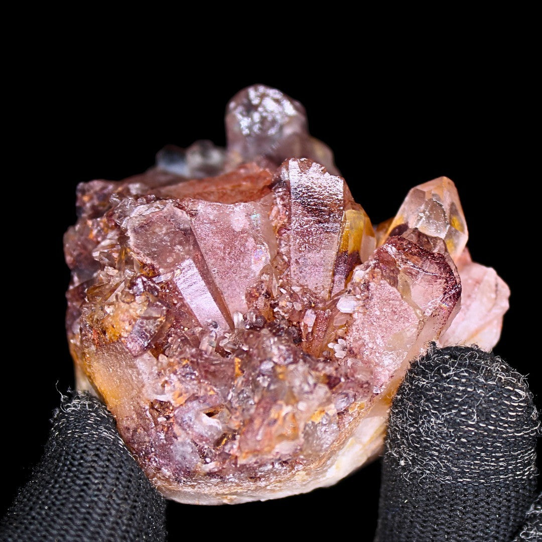 Phantom Clear Quartz Cluster 158g 6x6 cm Rare Growth Mineral from India