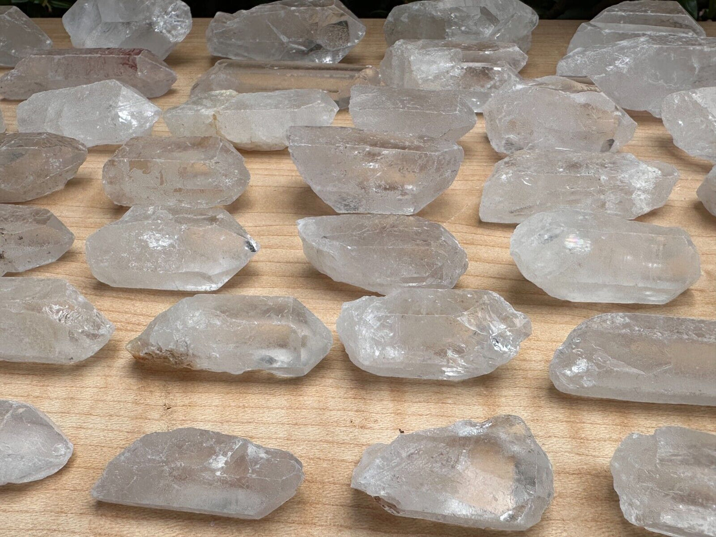 Natural Clear Quartz Crystal Points 1 to 3 Inches, Wholesale Bulk Lot