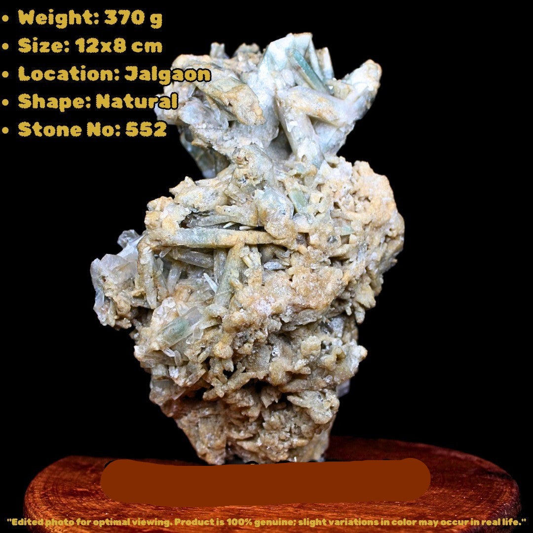 Green Chlorite Phantom Quartz 370g Rare Collector Mineral Crystal Specimen