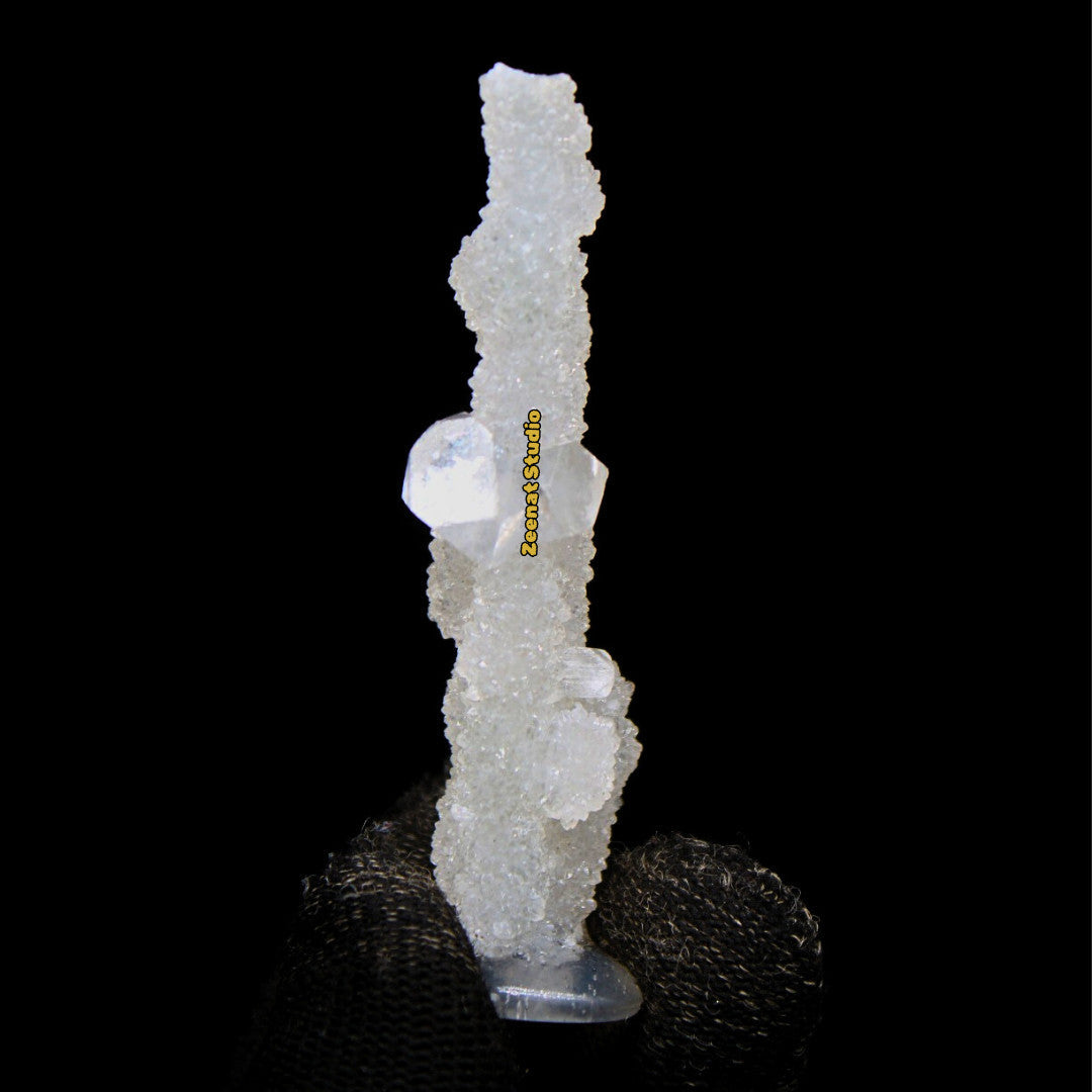 Apophyllite Rare Shiny Tower Cluster 7x2cm 80g Unusual Matrix Mineral Specimen