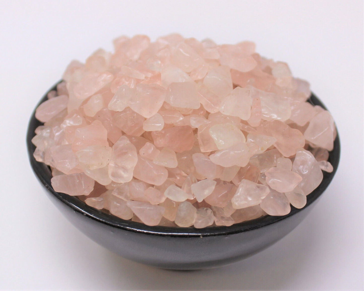 Rose Quartz Semi Tumbled Gemstone Mini Chips 6-8 mm, 'A' Grade Wholesale Lots