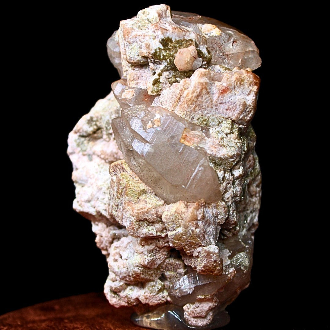 Smoky Quartz with Chlorite 222g Rare Mineral Crystal Specimen from India