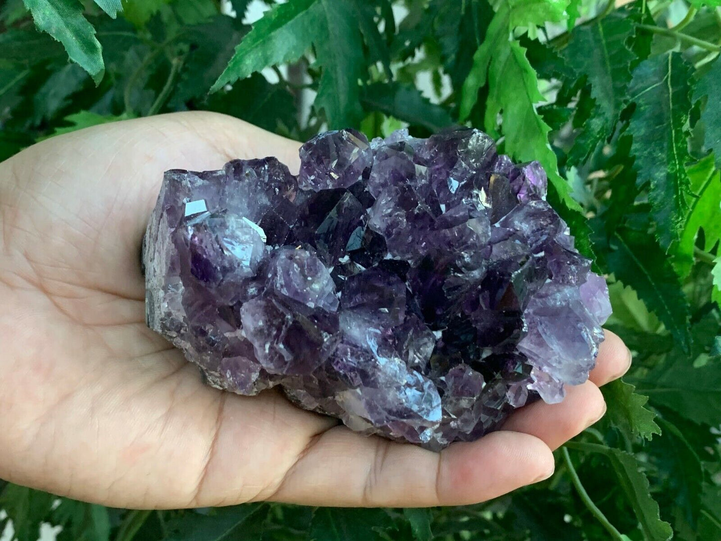 Deep Purple Amethyst Cluster From Uruguayan, Amethyst Geode, Raw Amethyst