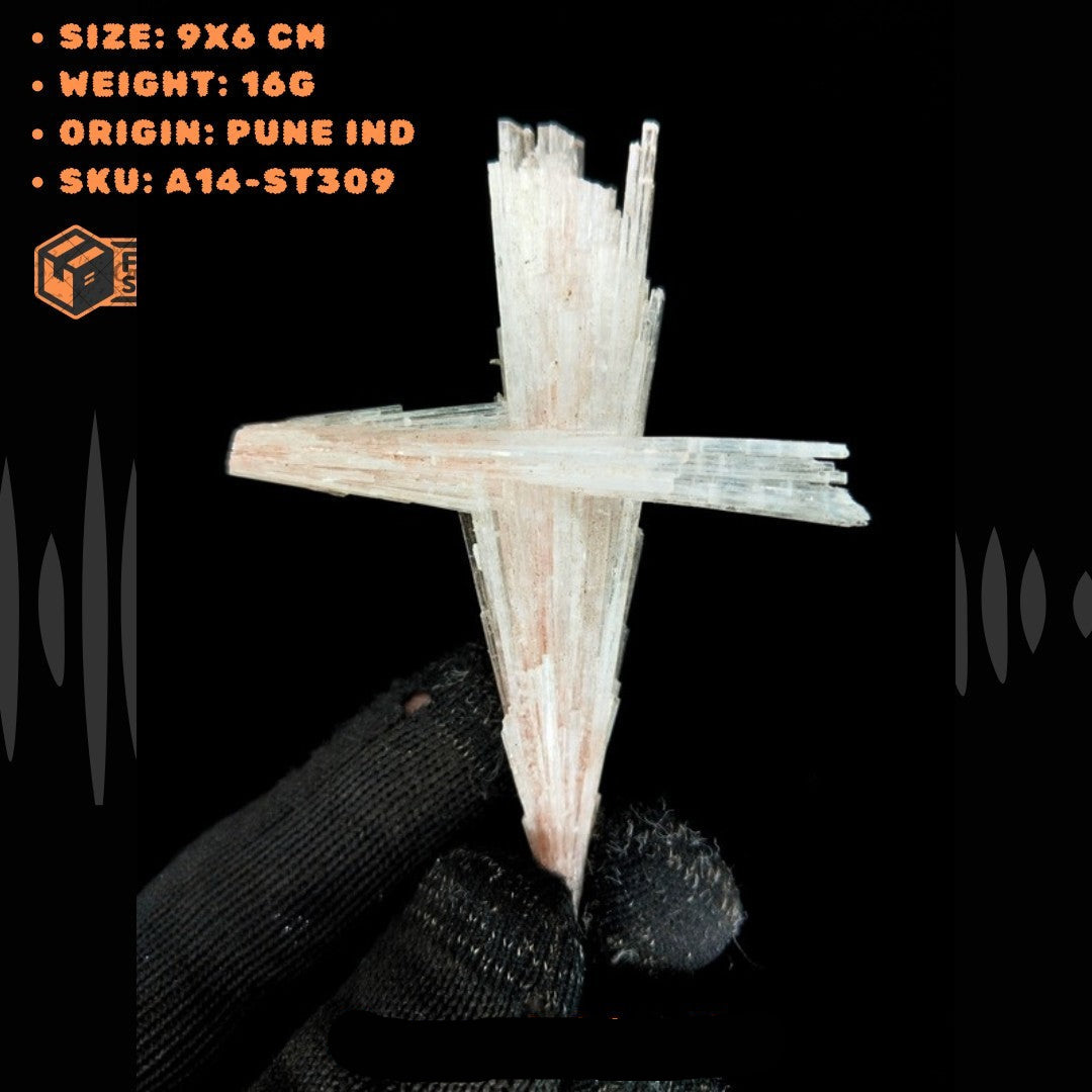 16g Rare Scolecite Spray Crystal Cluster Mineral Specimen from India