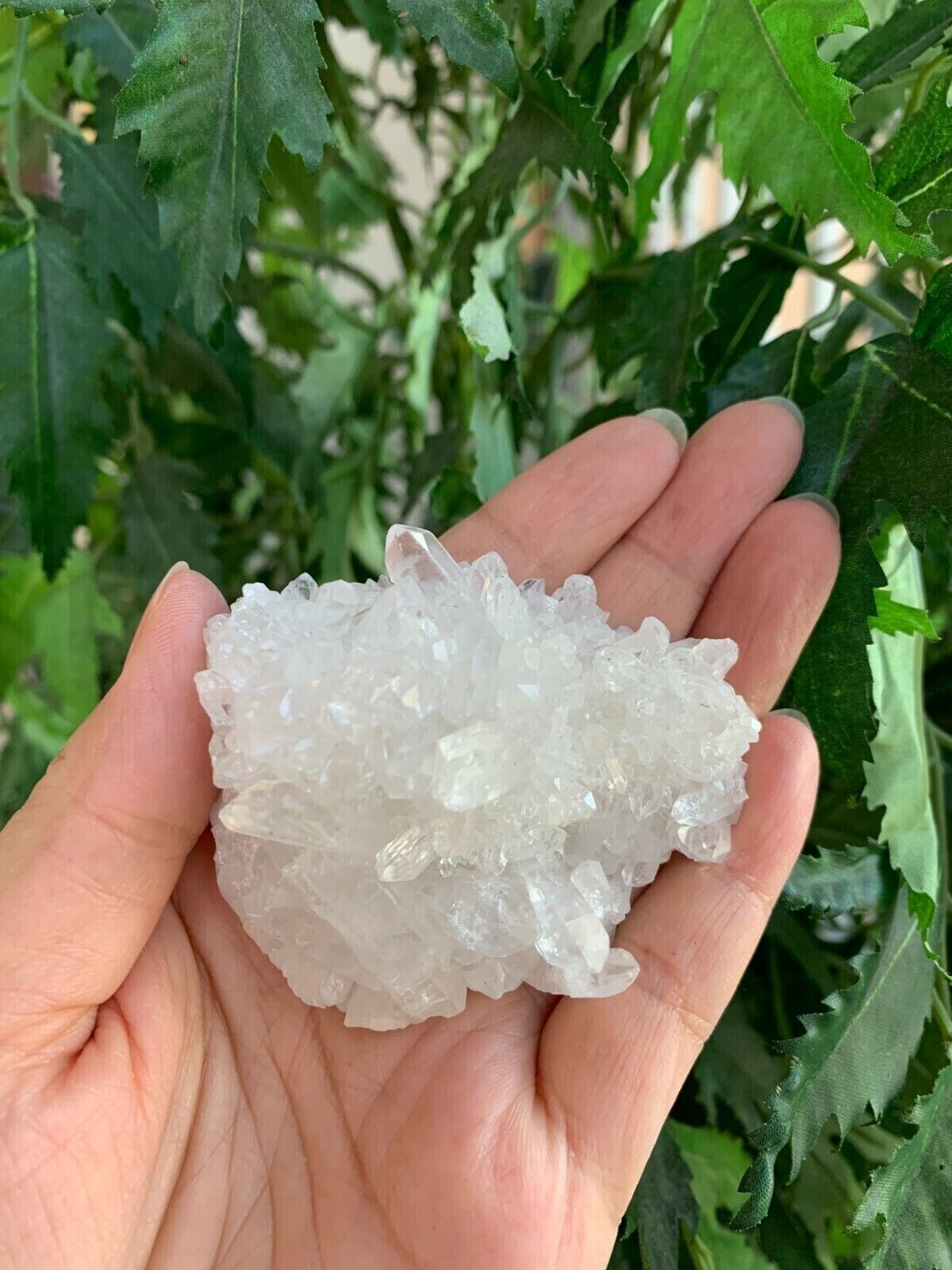 Grade A++ Clear Quartz Crystal Cluster, 1.5"- 2" Raw Clear Quartz Geode