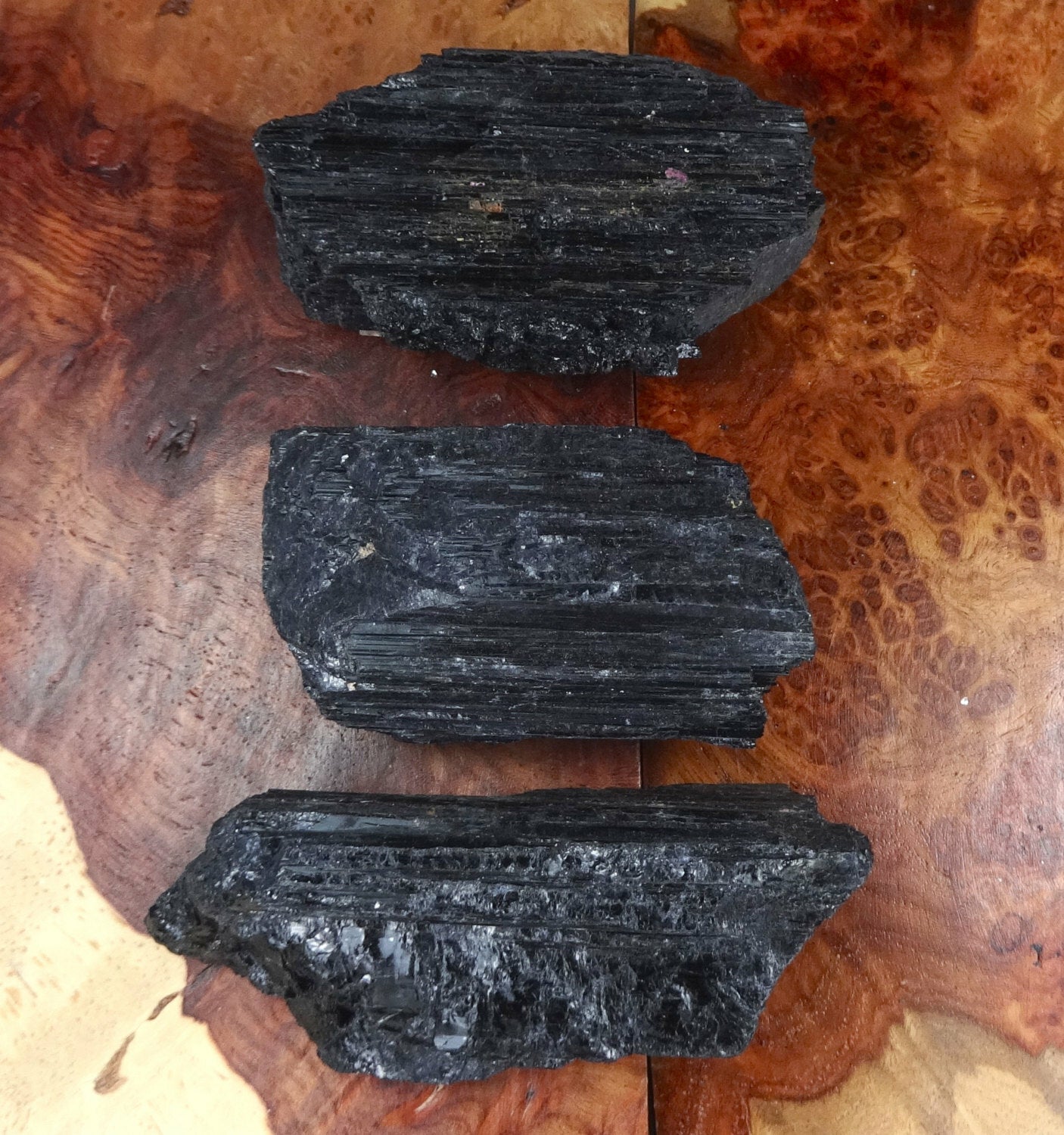 Large Black Tourmaline Crystal 1 LB ( 5 - 8 Pcs ) Crystal From Brazil