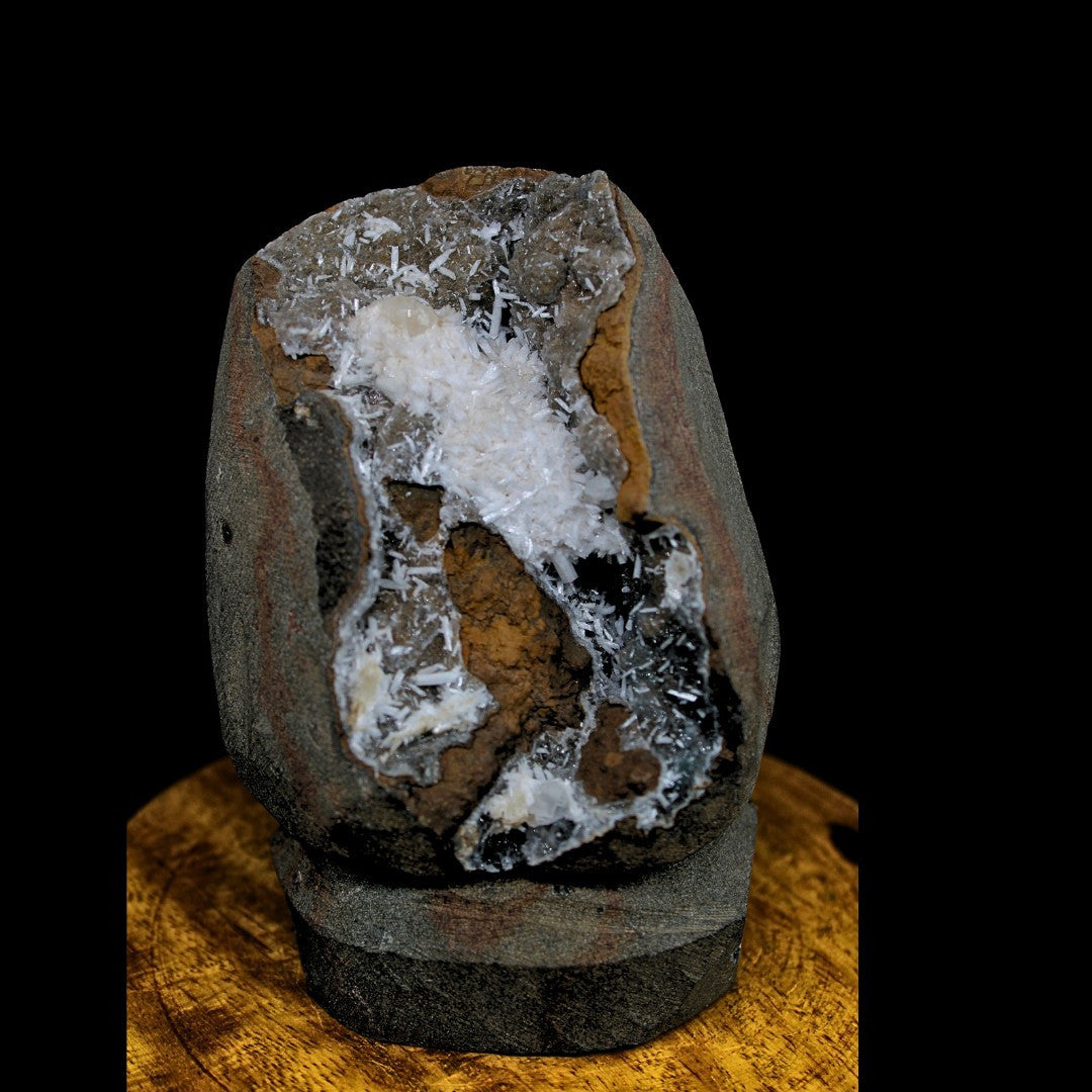 Rare Standing Scolecite Spray 680g Large Mineral Specimen Zeolite India