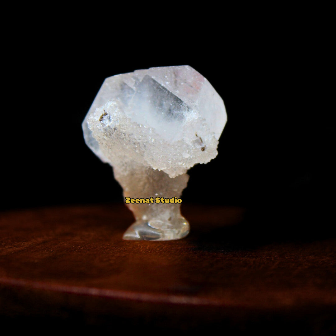 Apophyllite Unusual Crystal Cluster 4cm 140g Rare Luster Tower Specimen from Ind