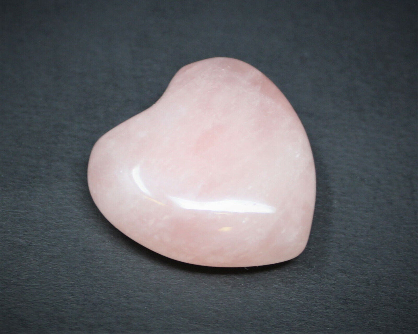 Rose Quartz Heart: Bulk 10 Piece Lot (Pocket Size 1" Puffed, Pink) Wholesale