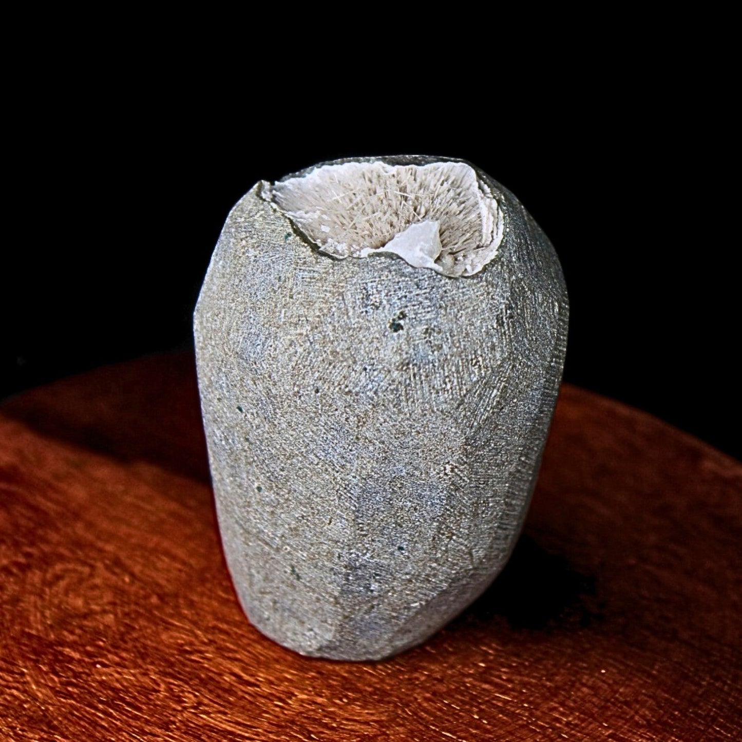 Raw Scolecite Geode 130g Chakra Healing Crystal Cluster from India