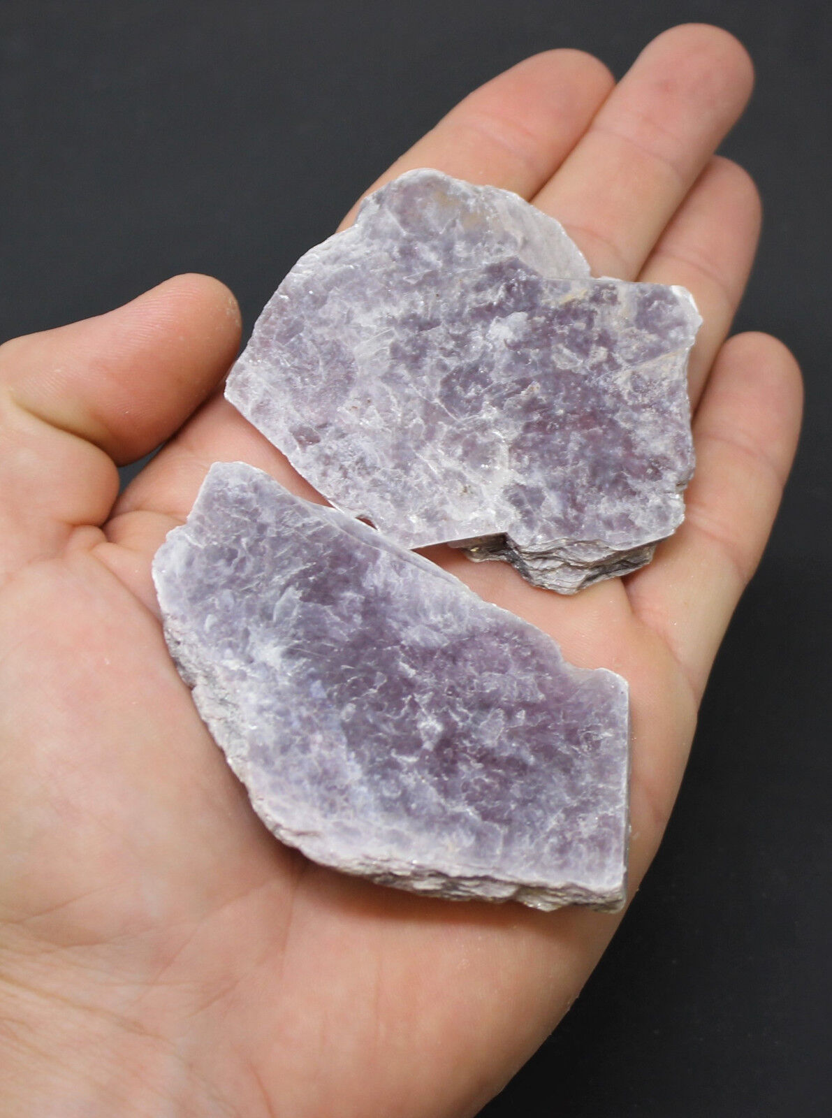 1/4 lb Lot Lepidolite Leaves, Slabs, (4-7 pieces) Layered Mica Crystal Mirrors