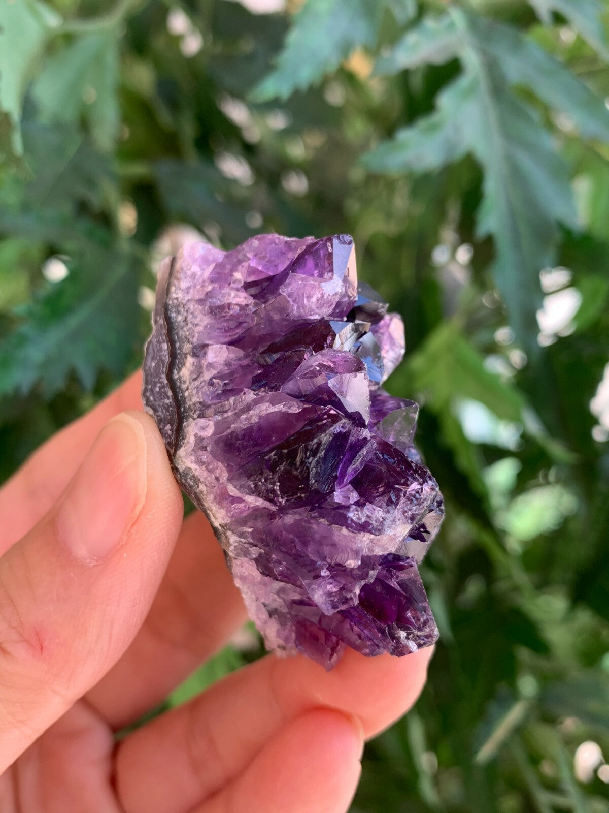 Deep Purple Amethyst Cluster From Uruguayan, Amethyst Geode, Raw Amethyst