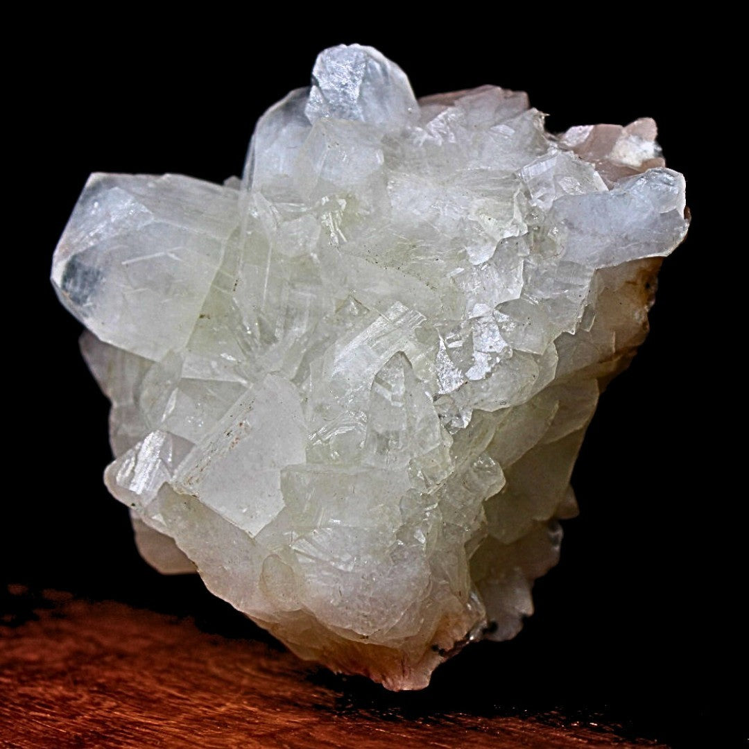 Apophyllite Heulandite Stilbite Cluster 160g India Cabinet Specimen 7x6cm
