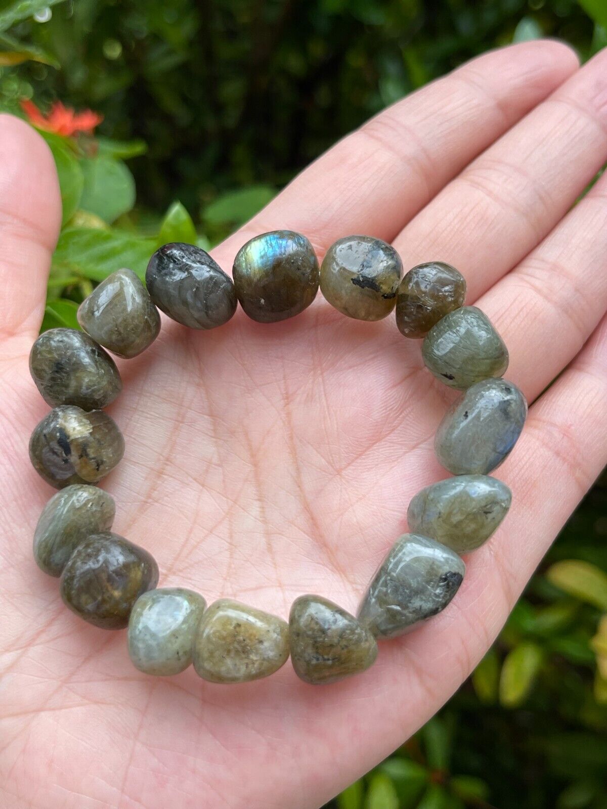 Wholesale Grade A++ Gemstone Nugget Bracelet, Choose from 18 Gemstone Types