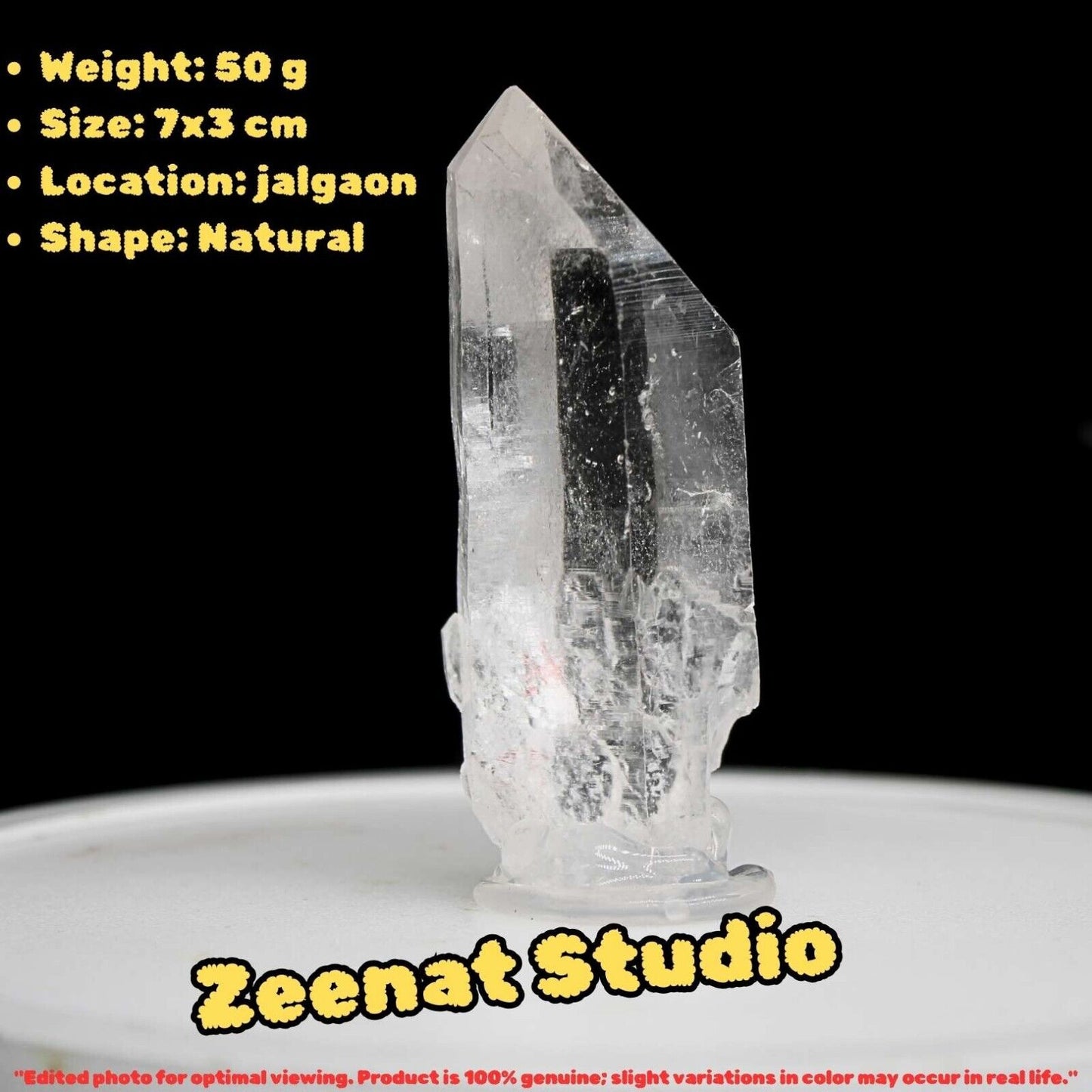 Himalayan Clear Quartz Point Wand Ethically Sourced Healing Crystal from India