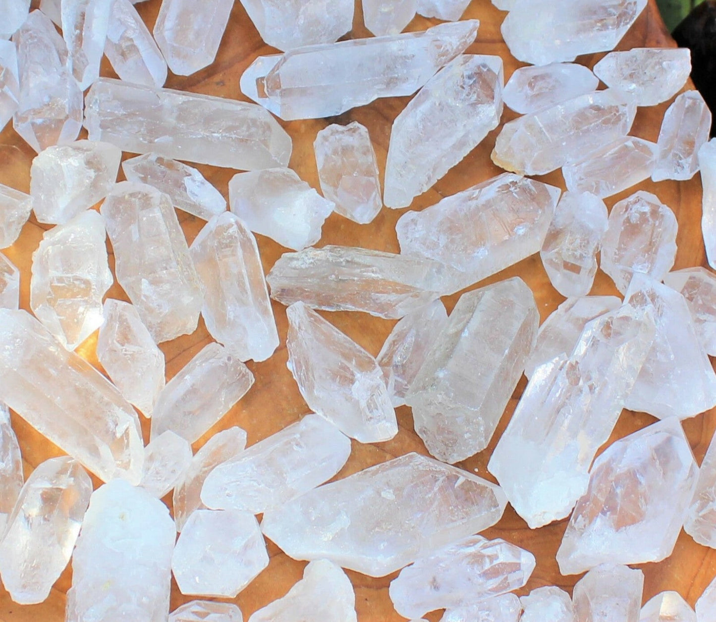 Wholesale Bulk Lot 1 lb Natural Clear Quartz Crystal Points Wand, AAA Quality