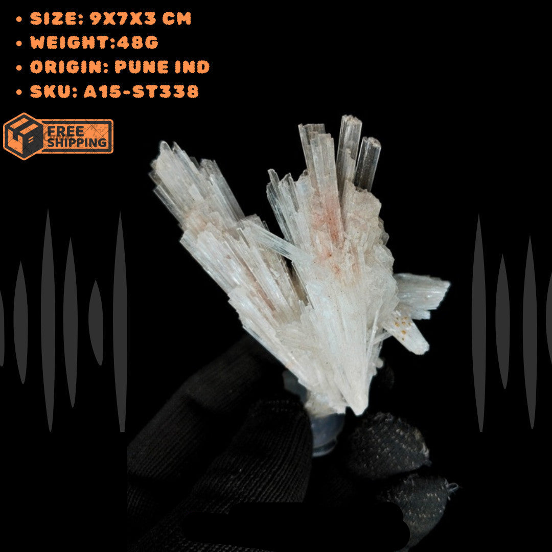 Scolecite Healing Crystal 48g Peace Sleep Meditation Stone from India