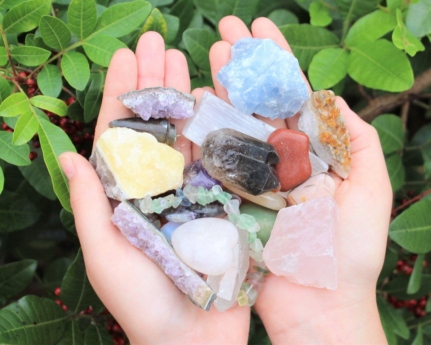 Crystal Confetti Scoop: Crystal Mix, Gemstones - Tumbled & Rough Stones, Gifts!