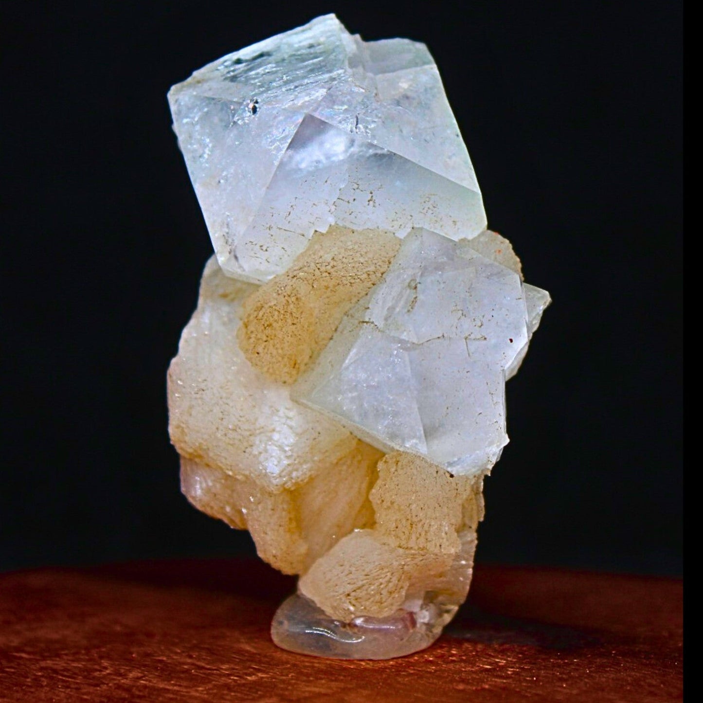 Apophyllite on Stilbite Cut Point Crystal 52g Reiki Healing & Meditation Stone