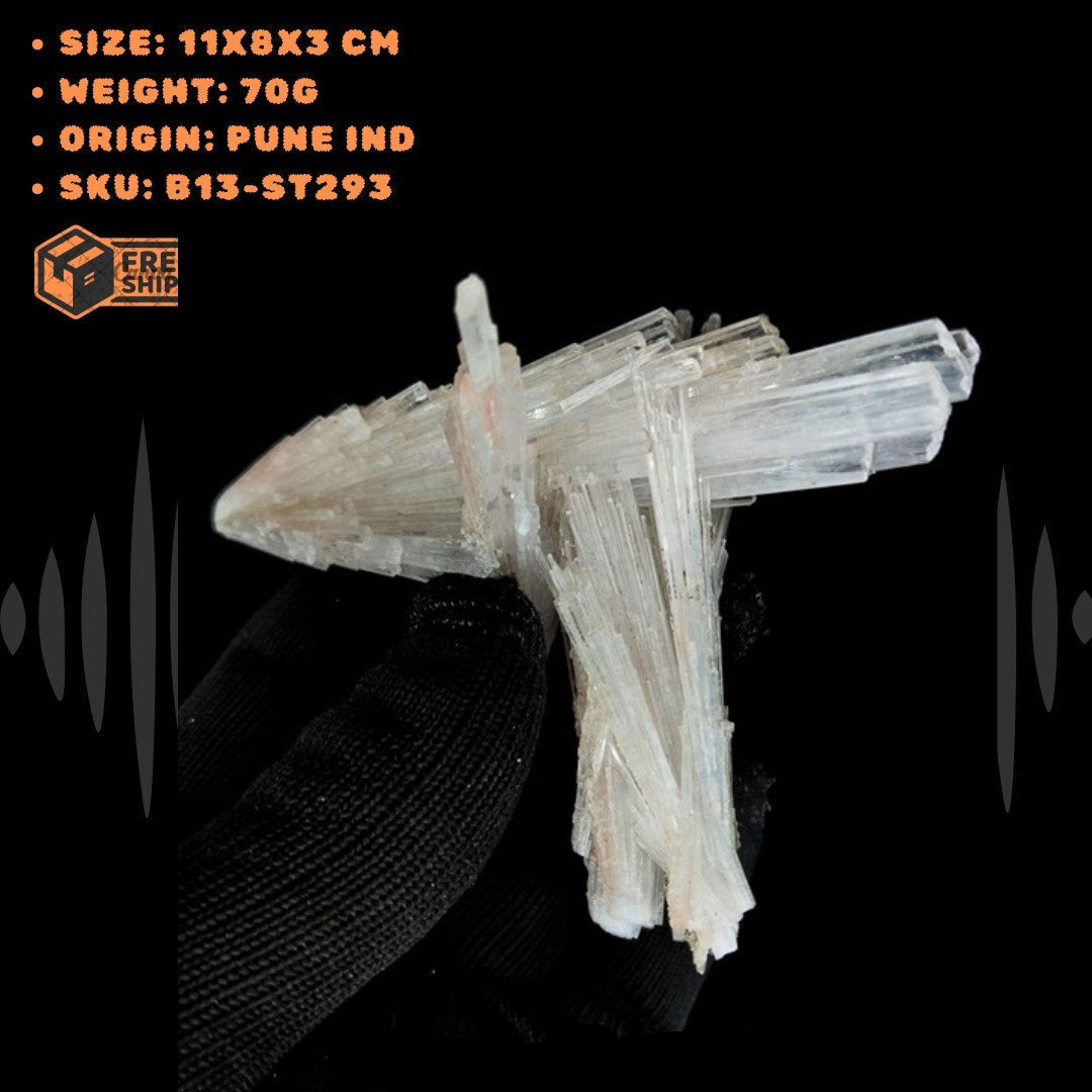 Scolecite Healing Cluste Unique Crystal Stone Natural Mineral Display 70g