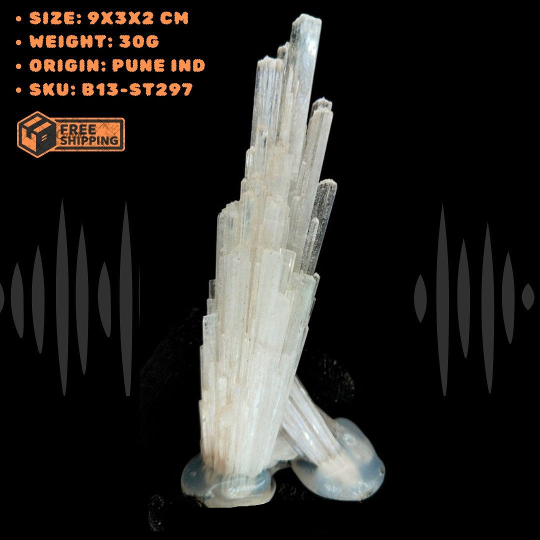 Natural Scolecite Healing Cluster 30g Raw White Crystal | Spiritual