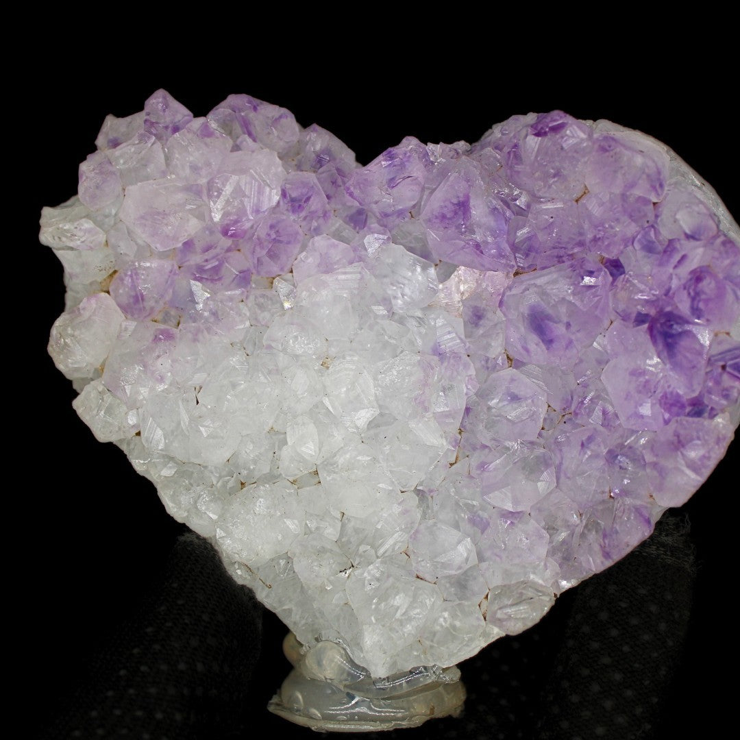 Heart Amethyst Crystal 632g Rare Collector Display Stone from Brazil