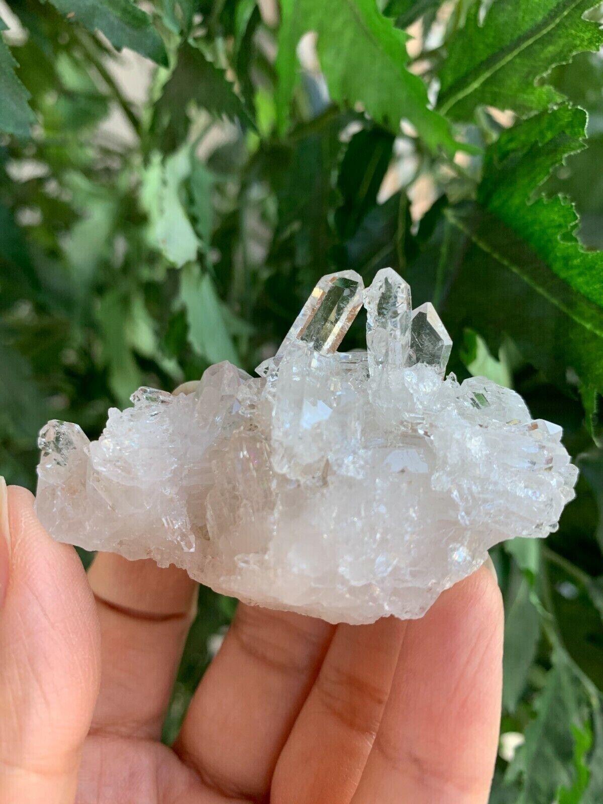 Grade A++ Clear Quartz Crystal Cluster, 1.5"- 2" Raw Clear Quartz Geode